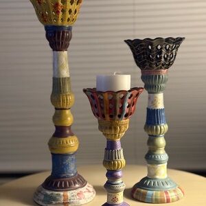 Tracy Porter Vibrant Candle Holders Set